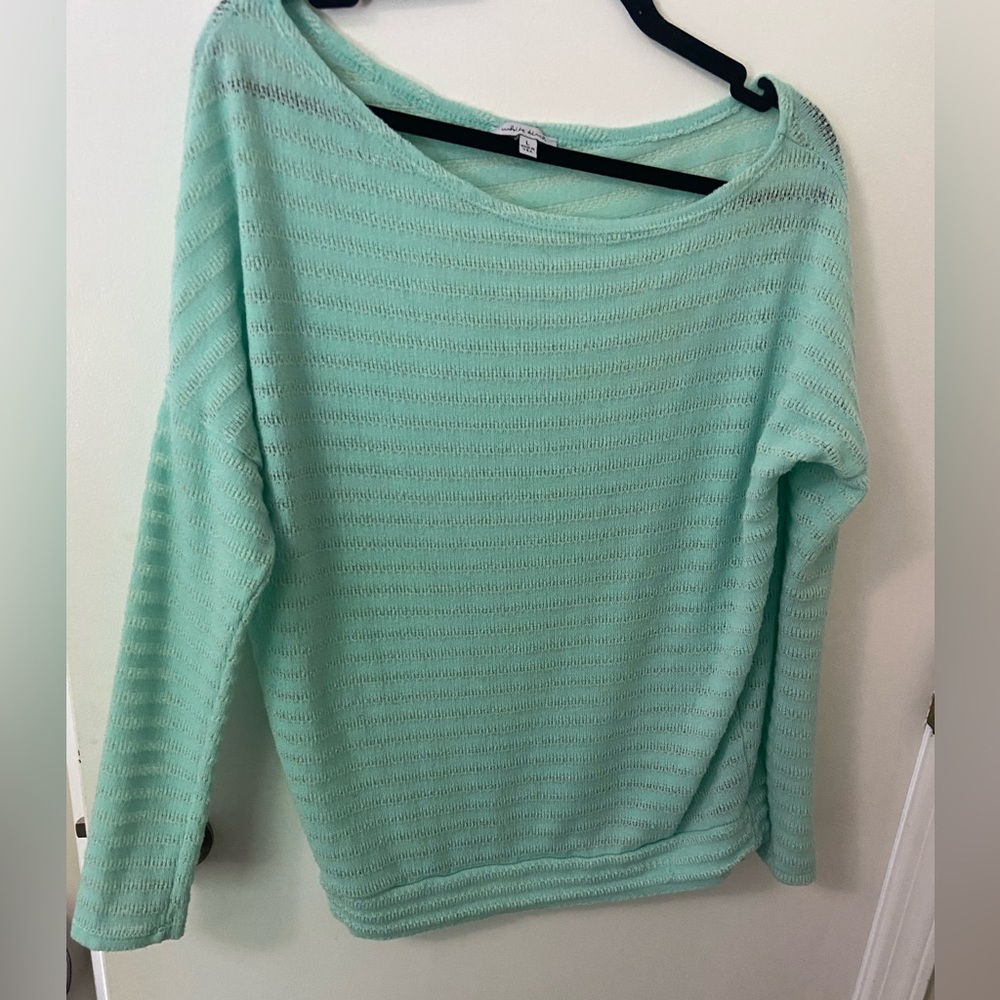 White Birch Off The Shoulder Lightweight Sweater